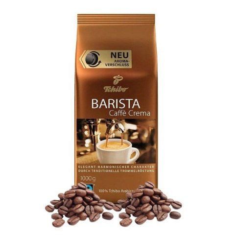 Kawa ziarnista, Tchibo, Barista Caffe Crema, 1kg, saszetka, 100% Arabica