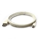 Logo USB kabel (2.0), USB A M - 4-pin M, 1.8m, biały, blistr, MITSUMI