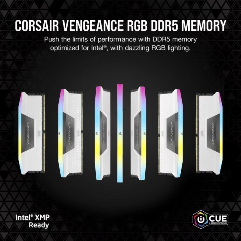 Pamięć DDR5 Vengeance RGB 32GB/5200 (2x16GB) CL40 White