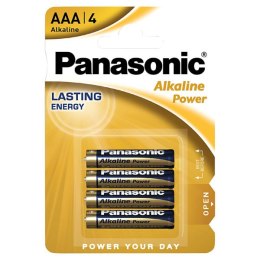 Panasonic alkaliczna baterie AAA (LR03), 4-pack, EOL