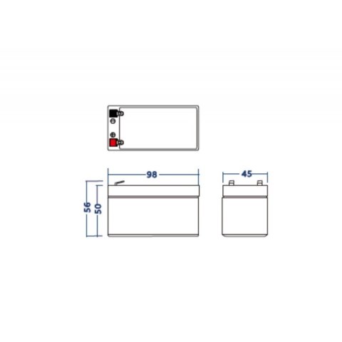 Akumulator AGM VRLA 12V 1.3Ah