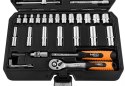 Zestaw kluczy nasadowych10-201, 55, rozmiar 1/4, walizka, NEO TOOLS
