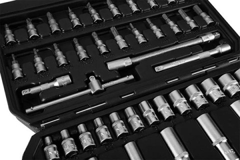 Zestaw kluczy nasadowych10-201, 55, rozmiar 1/4, walizka, NEO TOOLS