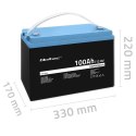 Akumulator LiFePO4 Litowo-Żelazowo-Fosforanowy | 12.8V " 100Ah | 1280Wh | BMS