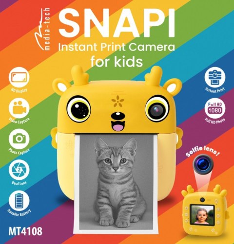 Cyfrowy aparat fotograficzny dla dzieci z drukarką termiczną SNAPI MT4108