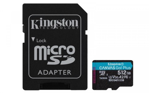 Karta microSD 512GB CanvasGo! Plus 200MB/s A2 U3 V30 + adapter