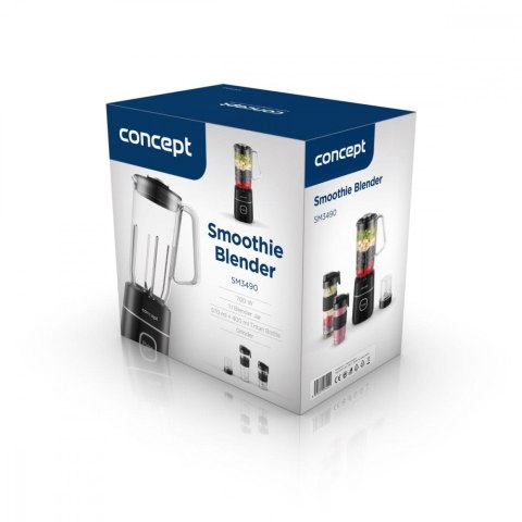 Blender kielichowy smoothie czarny SM3490