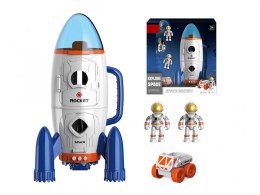 Rakieta kosmiczna z pojazdem, światło i dźwięk