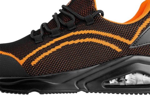 PÓŁBUTY ROBOCZE S1 SR STALOWY PODN.POMARAŃCZOWE ROZM.43