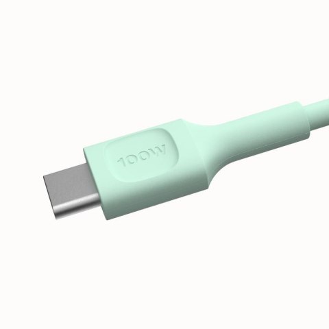 KABEL USB-C / USB-C Greencell PowerFlex 200cm PD 100W zielony silikonowy