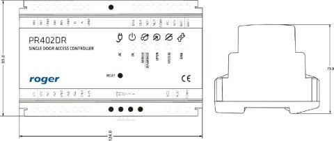Kontroler dostępu ROGER PR402DR