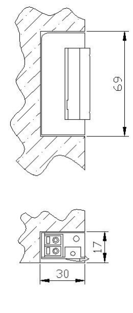 ZACZEP ELEKTRA R5 Z BLOK. SYMETR. wąski 16,5mm; 9125