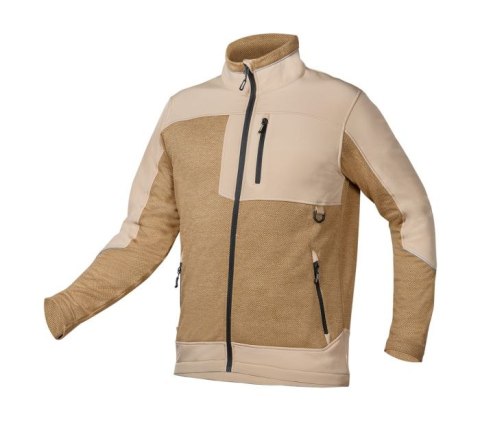 BLUZA SOFTSHELL OUTDOOR, BEŻOWA, ROZMIAR XXL