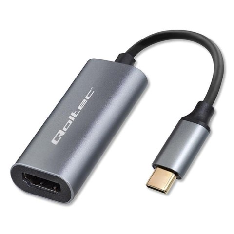 Kabel adapter Qoltec USB-C na HDMI 4K | 60Hz | 32AWG 0,17m