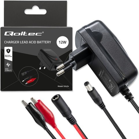 Automatyczna ładowarka do akumulatora AGM GEL STD 12V | 1.5A | Prostownik z sygnalizatorem LED