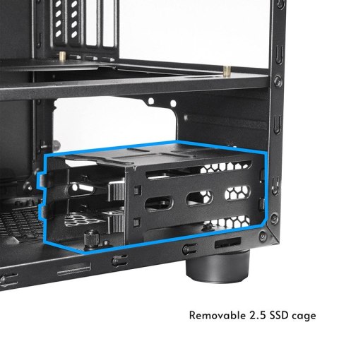 Obudowa CI-03B-OP mATX The Cube czarna