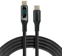 KABEL USB-C / USB-C LCD everActive CBB-1PD5L 100cm 20V 5A 100W