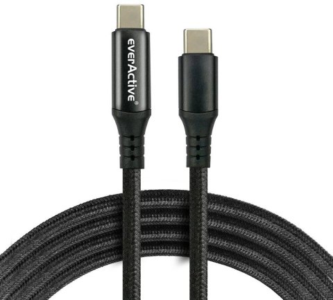 KABEL USB-C / USB-C LCD everActive CBB-1PD5L 100cm 20V 5A 100W
