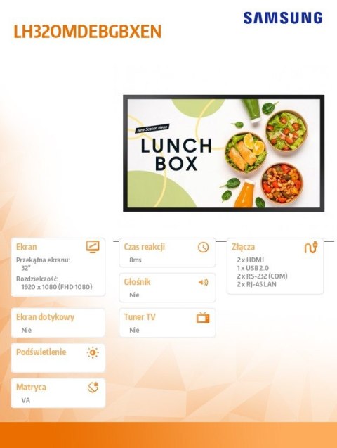 Monitor 32 cale OM32DX LH32OMDEBGBXEN