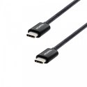 Kabel USB-C do USB-C 2.0/100W 100cm czarny