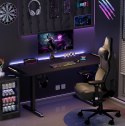 ULTRADESK Biurko dla gracza LEVEL V2, 140x68cm, 72-117cm, elektycznie regulowany, bez podkładki
