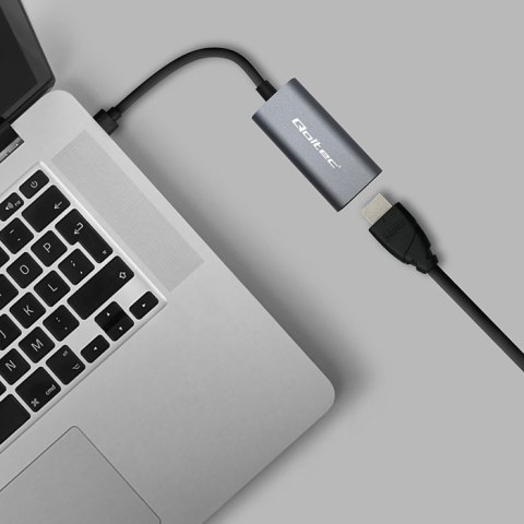 Adapter aluminiowa przejściówka USB-C na HDMI 4K | 60Hz | 32AWG