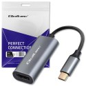 Adapter aluminiowa przejściówka USB-C na HDMI 4K | 60Hz | 32AWG