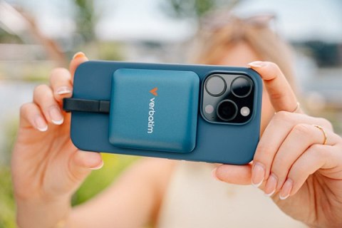 SSD Zewnętrzny Verbatim SnapBack Magnetic SSD, 32075, 1000GB, Blue Metallic, MagSave, 2x kabel USB C