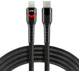 KABEL USB-C / Lightning Apple iPhone LED RGB everActive CBB-1CIR 100cm PD 27W