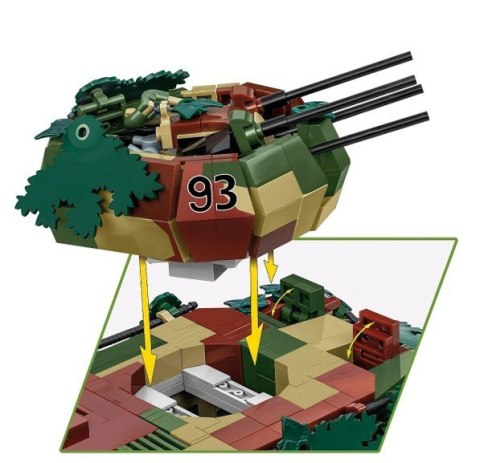 Klocki Flakpanzer IV Wirbelwind 1195 elementów