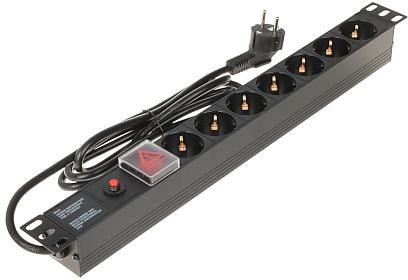 Listwa Zasilająca 7 gniazd Schuko L19/7F