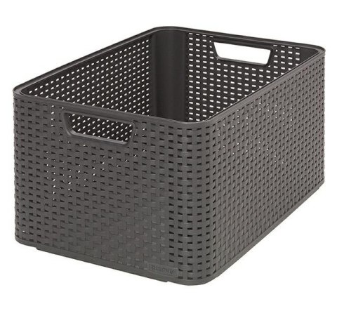 CURVER KOSZYK L 30L /CIEMNY SZARY