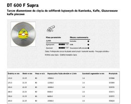 K.TARCZA DIAM.PEŁ.180mm x 1,6mm x 30/25,4mm DT600F CERAMIKA.