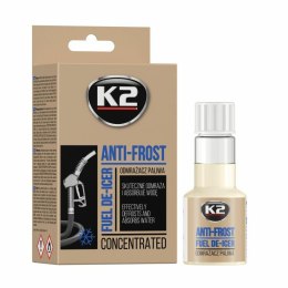 K2 ODMRAŻA I USUWA WODĘ Z UKŁADU PALIWA. ANTI FROST 50ML 50ML