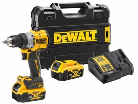 DEWALT WIERTARKO-WKRĘTARKA UDAROWA 18V 90Nm 90Nm 2x5,0Ah BL TSTAK DCD805P2T