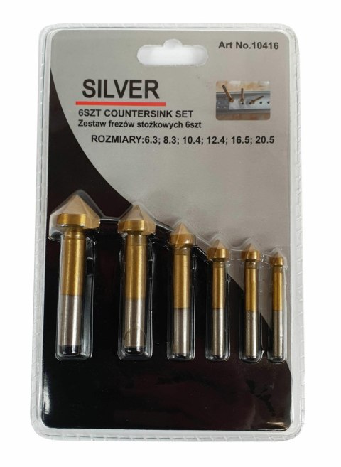 POGŁĘBIACZ STOŻKOWY KPL. 6cz. 6,3-20,5 /SILVER....
