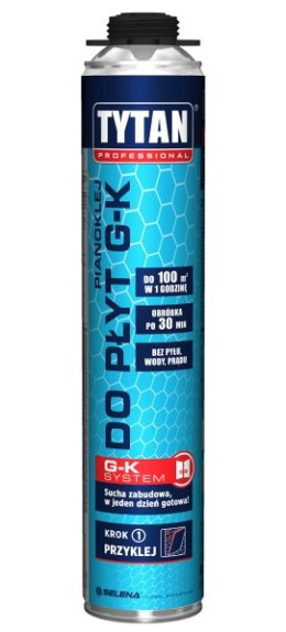 TYTAN PIANOKLEJ PISTOLETOWY DO PŁYT GK 830ml PROFESSIONAL