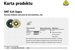 K.ŚCIERNICA LISTK.SMT624 125 P120 SUPRA WYPUKŁA.