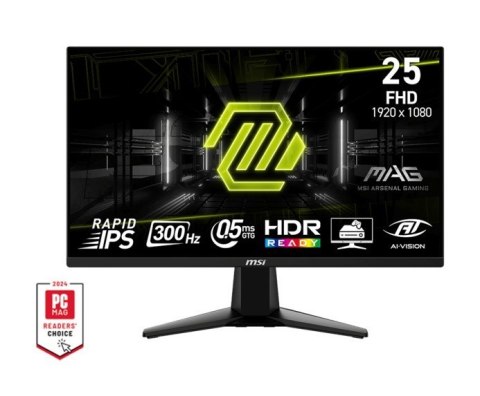 Monitor MAG 255XF 24.5 cala/LED/FHD/Flat/300Hz/Black