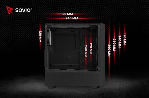 Obudowa komputerowa NOCTIS GLASS RGB X1