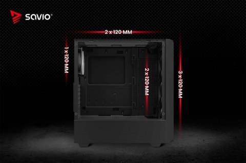 Obudowa komputerowa NOCTIS GLASS RGB X1