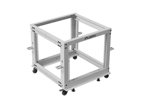 Stojak Open rack 19 cali 9U 600x600-1100 regulowany szary
