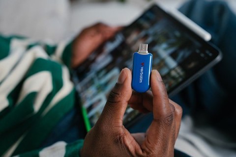 Verbatim USB flash disk, USB C, 64GB, Plectra, niebieski, 30232, USB C