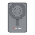 Verbatim, Powerbank Charge ,n, Go z dwoma kablami, 5V, ładowanie telefonu, 32251, 5 000mAh, Mocowanie magnetyczne, szara