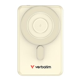 Verbatim, Powerbank Charge ,n, Go z dwoma kablami, 5V, ładowanie telefonu, 32253, 5 000mAh, Mocowanie magnetyczne, złota