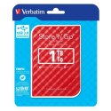 Verbatim zewnętrzny dysk twardy, Store N Go, 2.5", USB 3.0 (3.2 Gen 1), 1TB, 53203, czerwony