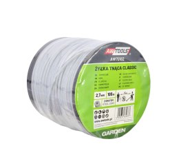 AWTOOLS ŻYŁKA TNĄCA CLASSIC 2,7x100m/ OKRĄGŁA Z RDZENIEM/ SZPULA