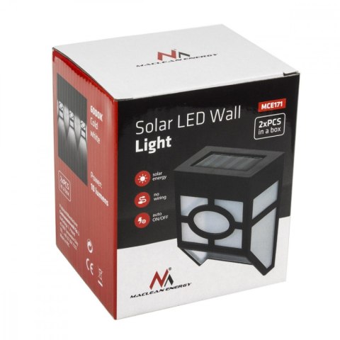 Solarna lampa ogrodowa LED MCE171 2szt.
