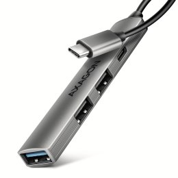 HUE-STC HUB 4-portowy 1x USB-A 5Gbps, 2x USB2.0 + 1x USB-C 2.0, 12cm kabel USB-C