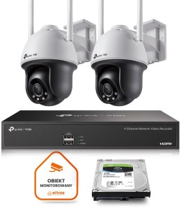 Monitoring zestaw z 2 kamerami obrotowymi PTZ TP-LINK VIGI C540-W WiFi 2K IR 30m